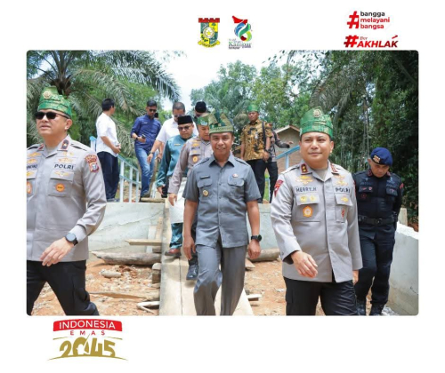 Bupati Kampar Ahmad Yuzar Pastikan Jembatan Presisi Rampung Tepat Waktu