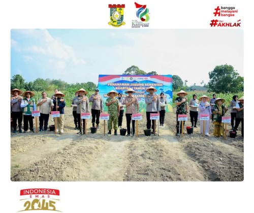 Pemkab Kampar Gelar Tanam Raya Jagung Serentak untuk Dukung Swasembada Pangan