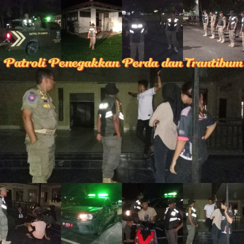 Satpol PP Kampar Intensifkan Patroli Malam, Edukasi Remaja di Ruang Publik