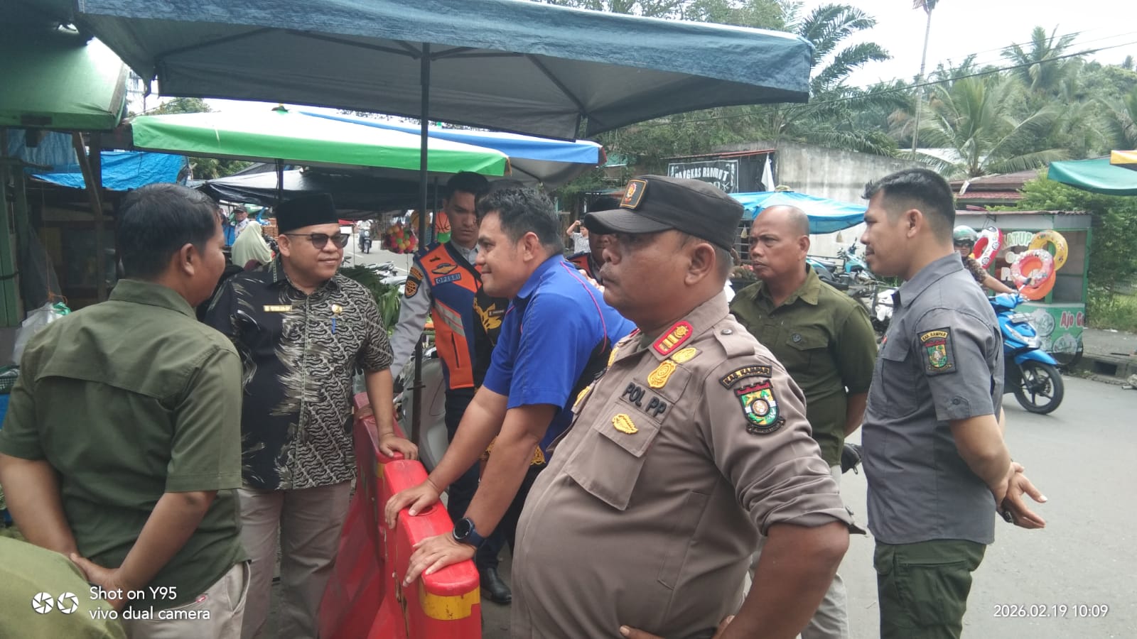 Satpol-PP Kampar Tertibkan Parkir di Eks Jalan Dt Tabano Pasar Inpres Bangkinang