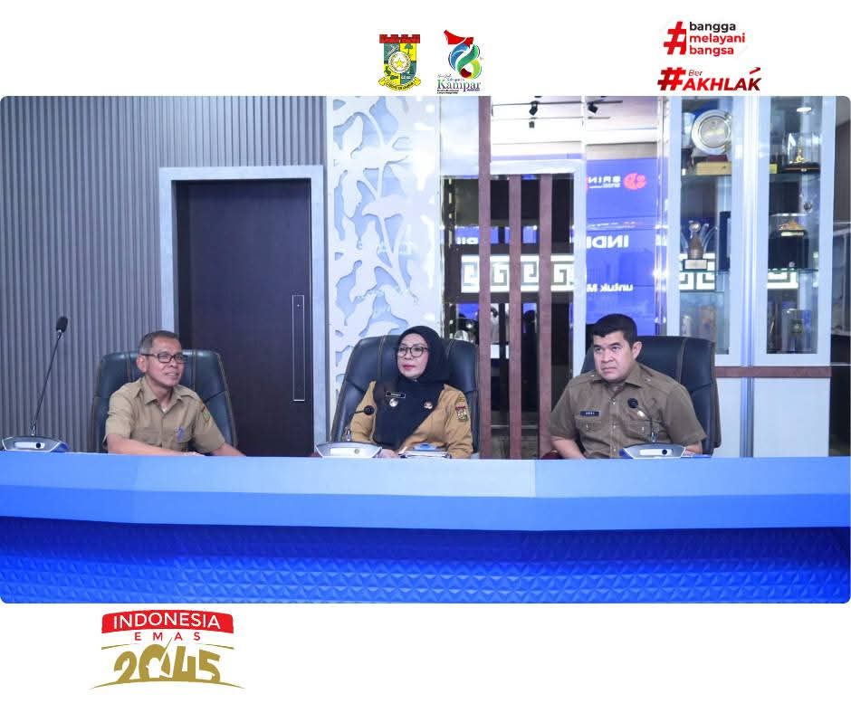 Wakil Bupati Kampar Ikuti Rilis IDSD 2025, Dorong Peningkatan Daya Saing Daerah