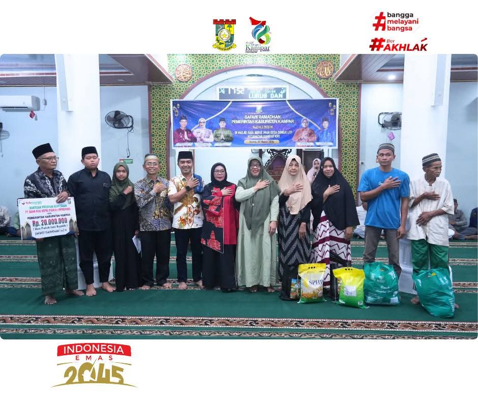 Wabup Kampar Misharti Safari Ramadan di Sungai Liti, Pererat Silaturahmi dengan Warga