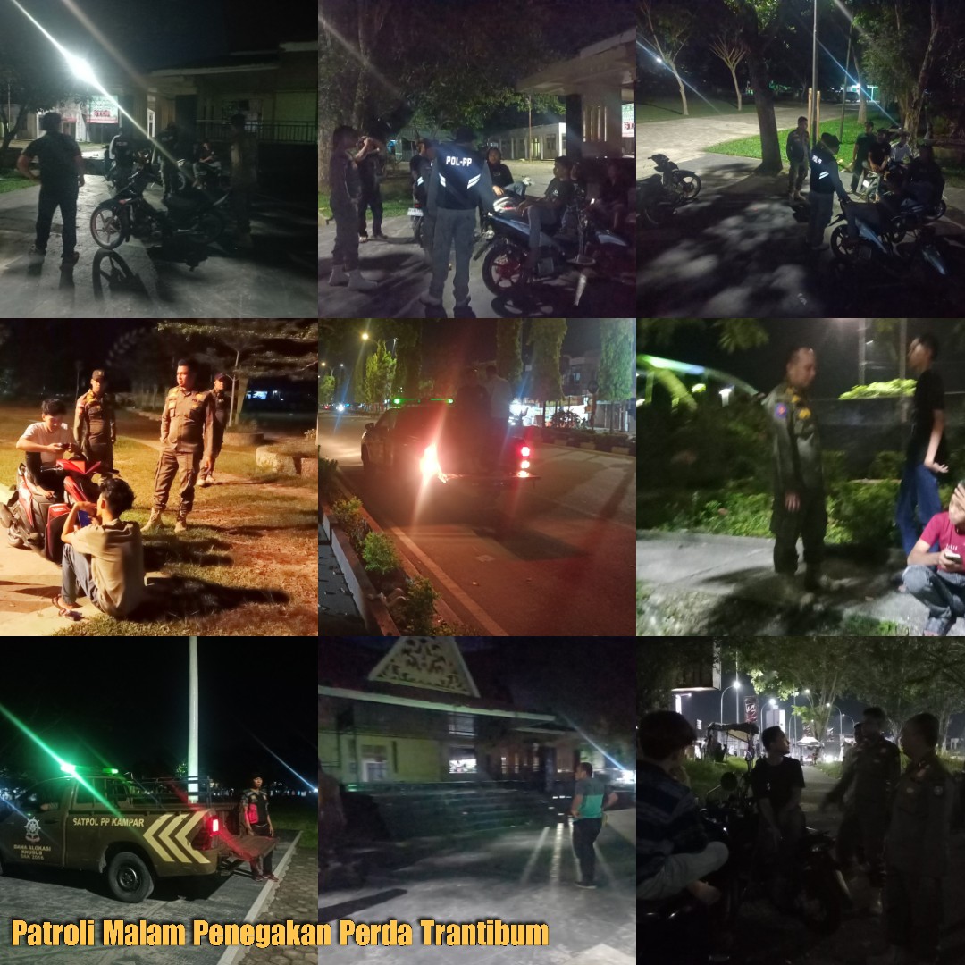 Satpol PP Kampar Gencarkan Patroli Malam, Remaja Diimbau Tak Keluyuran hingga Larut